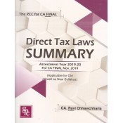 GPC Publication's The RCC for CA Final Direct Tax Laws Summary November 2019 Exam [Old & New Syllabus] by CA. Ravi Chhawchharia